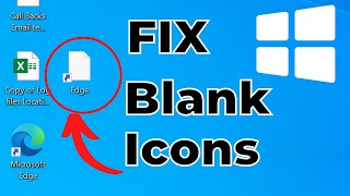 How to Fix Blank White Desktop Shortcut Icons in Windows 10 [upl. by Asenev460]