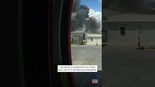 Explosion at Grain Silo Caught on Camera shorts [upl. by Neelie]