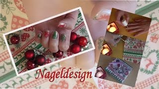 ServiettenNAGELDESIGN für Weihnachten🎅 [upl. by Pence]