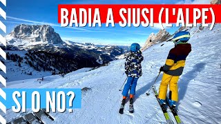 Skiing the Dolomites a journey from Badia to Alpe di Siusi  and back [upl. by Onairelav]