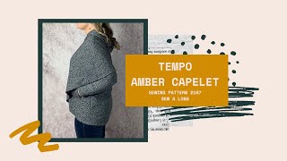 Pattern 2104 Tempo Amber Capelet Hoodie SewALong Trish Newbery Design [upl. by Erick331]