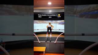 Indoor ski training looks too fun 🔥 via likhachevaskiIG shorts [upl. by Sileray]