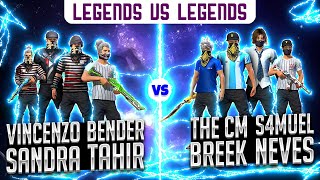 Vincenzo  Tahir Vs The CM squad 🔥  Free Fire Best Clash Squad Match bw Legends Nonstop Gaming [upl. by Harwell]