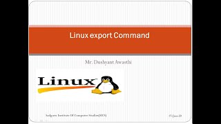 Linux export Command [upl. by Natan]