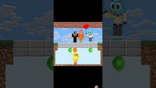 Who will Penny choose Gumball or Lucy Simian minecraft animation challenge [upl. by Wilburn]