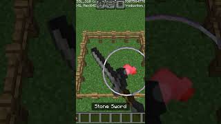 How Many Shots Of Stone Sword We Need To Kill A Chicken In Minecraft minecraft stonesword gaming [upl. by Naujyt]