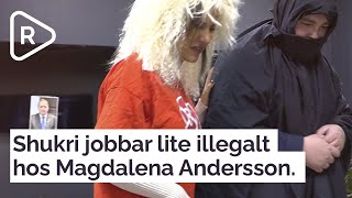 Magdalena Andersson får städhjälp av Shukri [upl. by Ainotahs850]