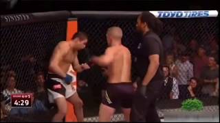 TJ Dillashaw vs Renan Barao 2 Finishing Combination [upl. by Nilyram]