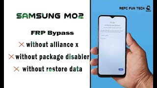 samsung m02 frp bypass without alliance x frp unlock no restore data no apk [upl. by Normac]