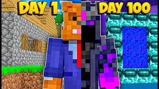 I Survived 100 INSANE Days In A Minecraft Warped Dimension [upl. by Bowman133]