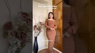 Bodycon Dresses under Budget 🤩💕  website revealstorein  smallbusiness meshdress [upl. by Seuqramed]