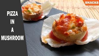 Pizza inside mushrooms  Air fryer recipes [upl. by Sheridan]