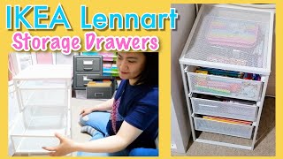 Affordable Easy to Assemble IKEA Lennart Storage Drawers  Tip to Unlock Plastic Pins  KC Mum Life [upl. by Jamin768]