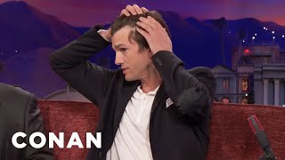 Ashton Kutchers Hair Is Starting To Go  CONAN on TBS [upl. by Odravde676]