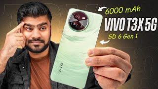 vivo T3x 5G  Snapdragon 6 gen1😍  6000mAh  44W for Just ₹11999 🤯 [upl. by Adnuhser]