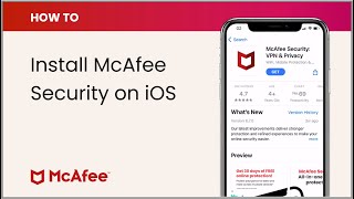 How to install McAfee Security on iOS [upl. by Yesnyl15]