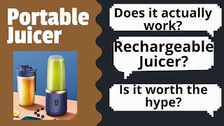 Unboxing the Small Portable Juicer  Blender l Is it worth the try l Is Aliexpress reliable [upl. by Luise]