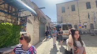 Walking through the old city of Jerusalem [upl. by Guarino]