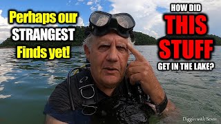 Perhaps our STRANGEST finds yet… How did THIS STUFF get in the lake – Scuba Diving Dale Hollow Lake [upl. by Reich]