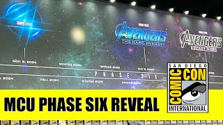 MARVEL PHASE 6 Announcement New Avengers Movies  Comic Con 2022 Panel Kevin Feige [upl. by Elletsyrc]