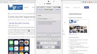 Escribir exponentes en el iPhone [upl. by Stannwood]