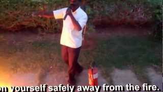 Demonstration of Dry Chemical Powder DCP Fire Extinguisher [upl. by Droflim367]