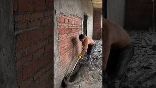 The Easiest Way To Plaster Walls shorts [upl. by Karney]