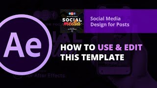 Social Media Kit  How to use in After Effects Template [upl. by Silver]