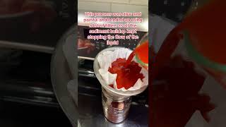 How to make capsaicin extract part 2 filtering and starting to reduce the mix capsaicin hotsauce [upl. by Ardnaz]