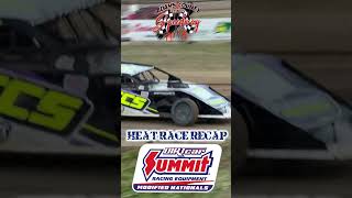 DIRTcar Summit Modified Natls Heat Recap  Adams County IL Speedway [upl. by Haras]