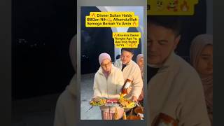 Masya Allah Dinner Mewah Sultan Haldy amp Irish shorts subscribe irishbella [upl. by Bing]