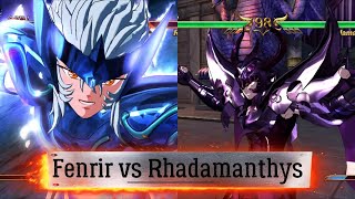 English sub Saint Seiya Soldiers Soul  Fenrir vs Rhadamanthys 5 Round [upl. by Johnathan]