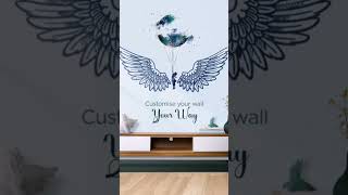 Elegant Wall Stencil Design by Asian Paints  DIY Home Decor Ideas [upl. by Zealand]