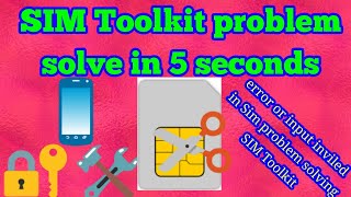 How to remove sim Toolkit error or input inviled in mobile phone SIM Toolkit problem solve in 5 sec [upl. by Graves862]