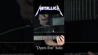 Dyers Eve Guitar Solo  Metallica [upl. by Prebo]