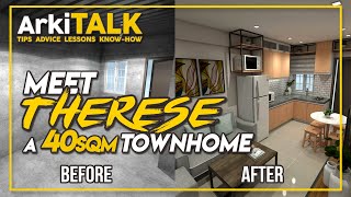 40 Square Meter Town Home  Therese SHDC Sto Tomas Batangas  ArkiTALK [upl. by Inah]