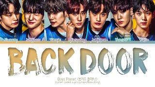 Boys Planet KGROUP Back Door original Stray Kids Lyrics Color Coded Lyrics [upl. by Noseyt23]