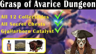 Destiny 2  All Grasp of Avarice Collectibles  Secret Chests  Gjallarhorn Catalyst  Season 15 [upl. by Arayk]