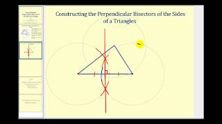 Constructing the Perpendicular Bisectors of the Sides of a Triangle [upl. by Catherina]