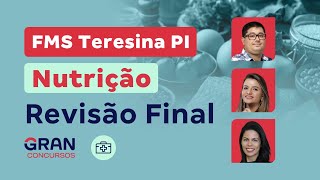 Concurso FMS Teresina PI Nutrição Revisão Final [upl. by Xyno]