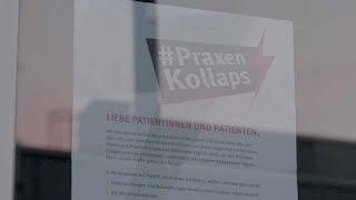 Alemania  Huelga de médicos en protesta por bajos salarios y aumento de burocracia [upl. by Ettennig]