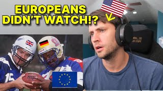 American reacts to why American Football Failed in Europe [upl. by Attiuqihc]