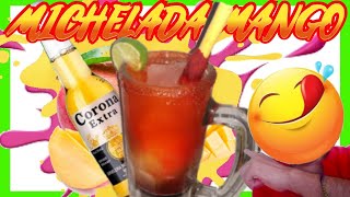 como hacer una michelada de mango  como preparar una michelada RECETA FACIL Y DELICIOSA 2021 [upl. by Clere986]