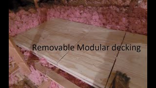 DIY Modular Attic decking [upl. by Einot]