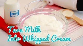 How to Turn Milk Into quotWhipped Creamquot  Gemmas Bold Baking Basics Ep 16 [upl. by Doughty]