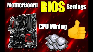 Motherboard BIOS Settings  Crypto Mining [upl. by Shifrah71]