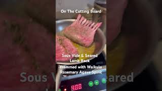 Sous Vide amp Seared Lamb Rack Flammed with Waikulu Rosemary Agave Spirit [upl. by Holman]