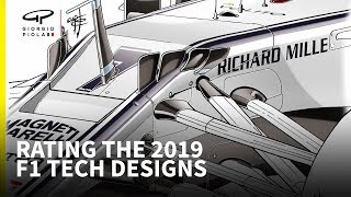 Rating each 2019 F1 cars technical designs [upl. by Nwahsid]