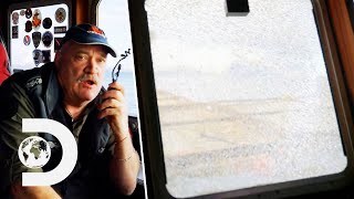 Crab Cage SMASHES Captain Keiths Window In Pieces  Deadliest Catch [upl. by Ahsinav854]