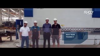 RICO PRCB 600 Ton Press Brake installation [upl. by Bound220]